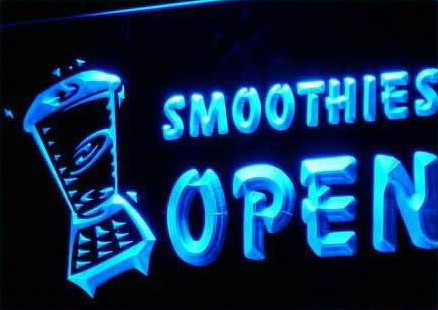 OPEN SMOOTHIES Drink Smoothie Neon Light Sign